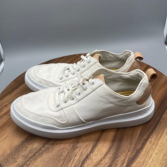 Cole Haan Grandpro Rally Shoes Mens Size 8.5M Ivory Canvas Court Comfort Sneaker Cole Haan Men main image 2